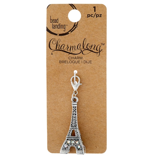 12 Pack: Silver Paris Charm by Bead Landing™